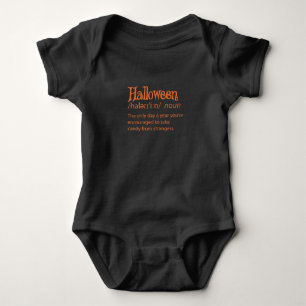 Body Para Bebê Definição de Dicionário Engraçado do Halloween