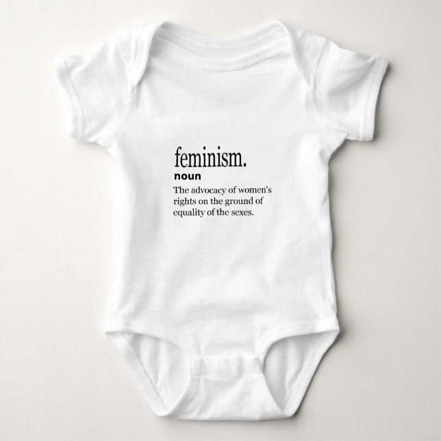 Body Para Bebê definição do feminismo (Frente)