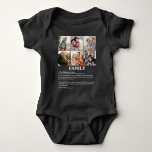 Body Para Bebê Definição Personalizada da Família de Colagem de F