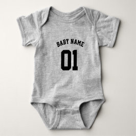 Body Para Bebê DEIN DESIGN/TEXT/FOTO Babybodies Football Jersey 