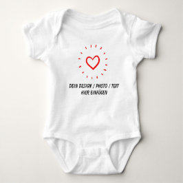 Body Para Bebê DEIN DESIGN/TEXT/FOTO-HERZ Kinderkörper