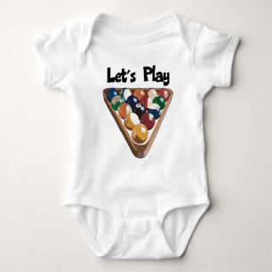 Body Para Bebê Deixe-nos jogar bilhar