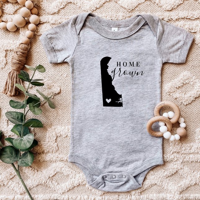 Body Para Bebê Delaware Home Grown State Tee (Criador carregado)