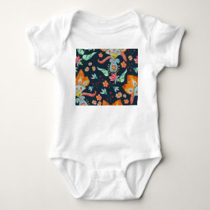 Body Para Bebê Delícia Floral: Textura De Flor De Aquarela