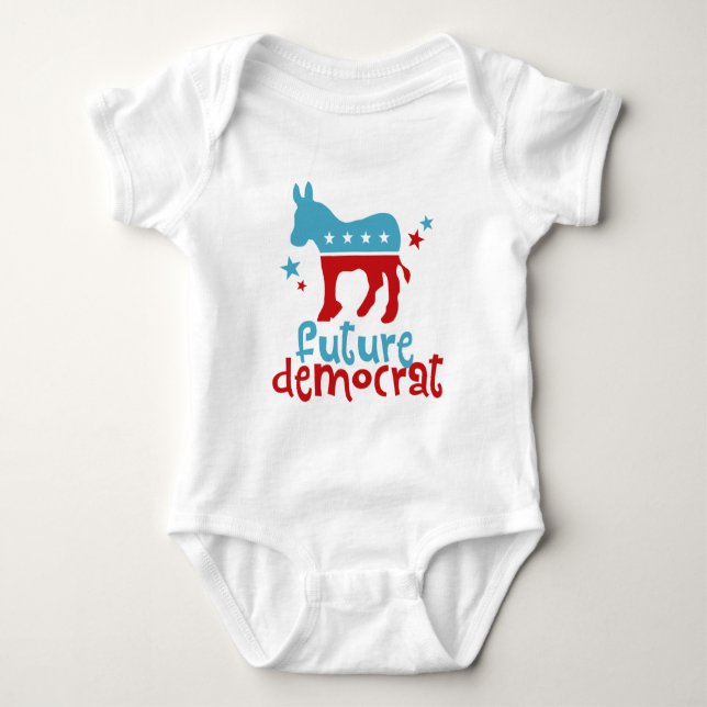Body Para Bebê Democrata futura (Frente)
