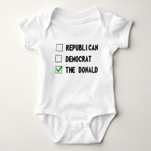 Body Para Bebê Democrata Republicano The Donald