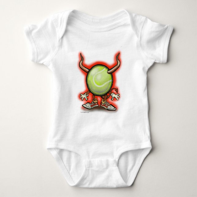 Body Para Bebê Demônio tênis (Frente)