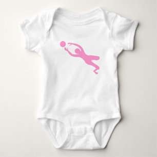 Body Para Bebê Depositário do objetivo - rosa
