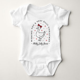 Body Para Bebê Desejos de Natal de ganso bobo laço coquete sofist