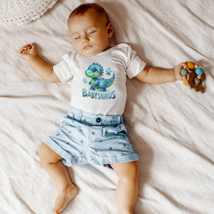 Body Para Bebê Desenho Animado Adorável de Babysaurus para Bebê