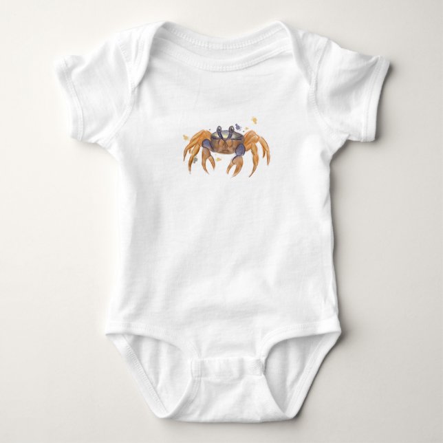 Body Para Bebê Desenho de caranguejo (Frente)