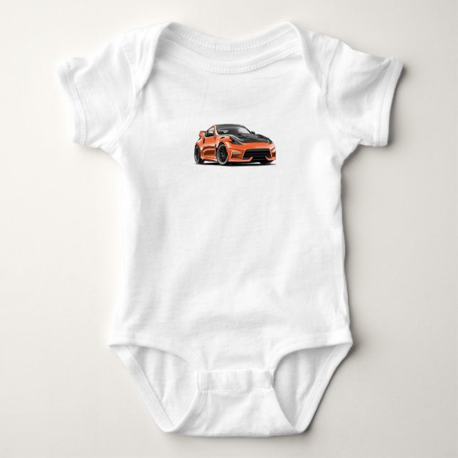 Body Para Bebê desenho do 370z (Frente)