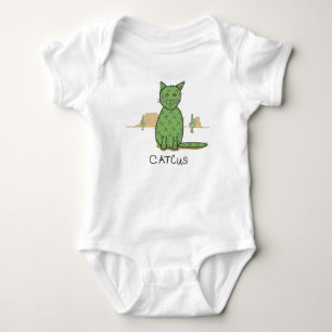 Body Para Bebê Desenho engraçado do cacto de Catcus