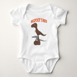 Body Para Bebê Desenho T-Rex de Pé Grande