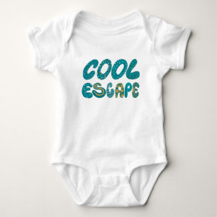 Body Para Bebê Desenho tropical personalizado para a primeira via