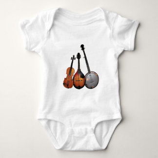 Body Para Bebê Desenhos animados da banda de Bluegrass