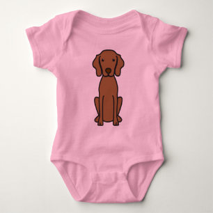 Body Para Bebê Desenhos animados do cão de Vizsla