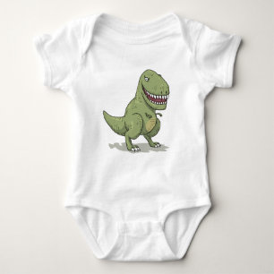 Body Para Bebê Desenhos animados do dinossauro T Rex
