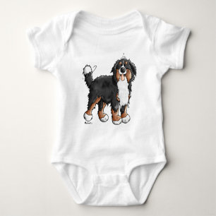 Body Para Bebê Desenhos animados engraçados do cão de montanha
