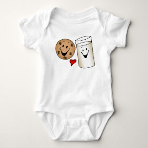Body Para Bebê Desenhos animados legal dos biscoitos e dos amigos