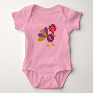 Body Para Bebê Desenhos animados Turquia do Bodysuit do tutu da
