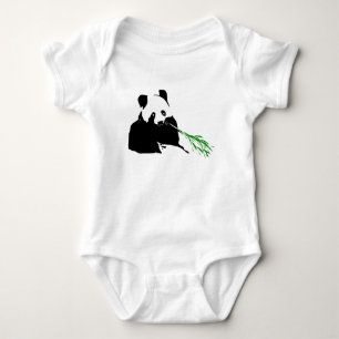 Body Para Bebê Desenhos de Panda Urso em Roupas de Bebê