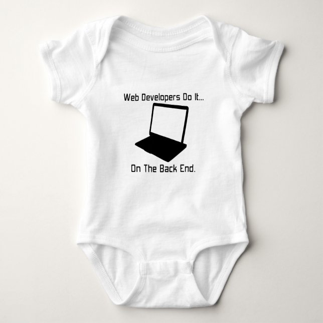 Body Para Bebê Desenvolvedores Web fazem isso... no Back End. (Frente)
