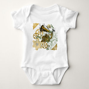 Body Para Bebê Design afligido de Steampunk do olhar