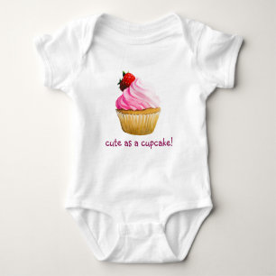 Body Para Bebê design bonito do cupcake