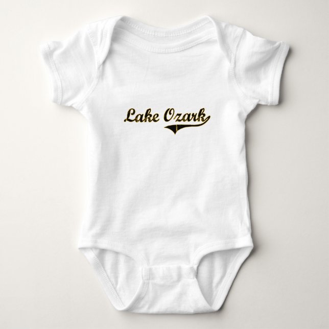 Body Para Bebê Design clássico de Ozark Missouri do lago (Frente)