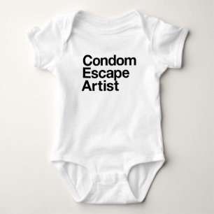 Body Para Bebê Design cómico do bebê do artista de escape do