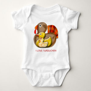 Body Para Bebê Design customizável de Turducken