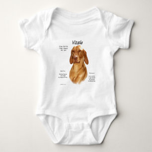 Body Para Bebê Design da história de Vizsla