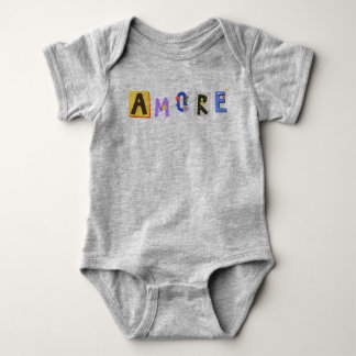 Body Para Bebê design de amor coração bebe