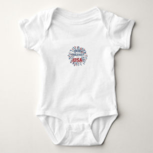 Body Para Bebê design de body suit de bebê Deus abençoe os EUA