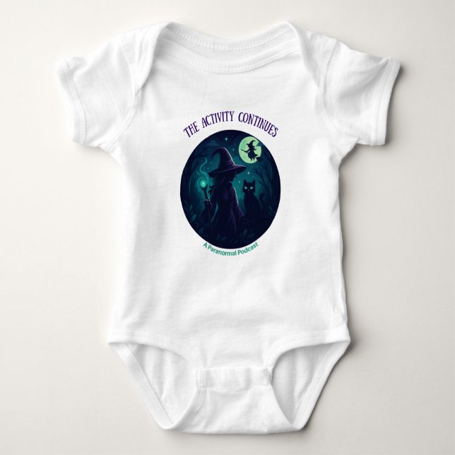 Body Para Bebê Design de Bruxa para Crianças, Bodysuit de Bebê Le (Frente)