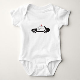 Body Para Bebê Design de Carro de Polícia de Brinquedo