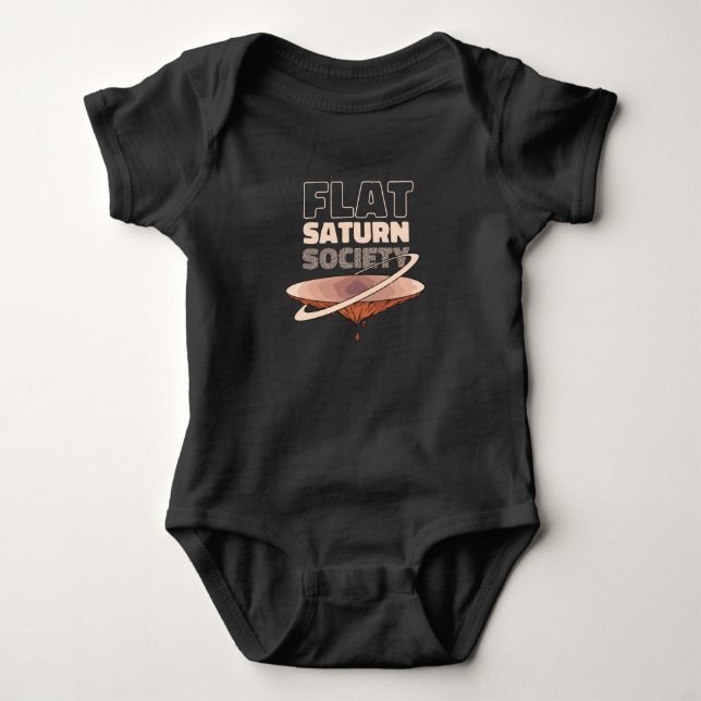 Body Para Bebê Design de Ciência da Sociedade de Saturno (Frente)
