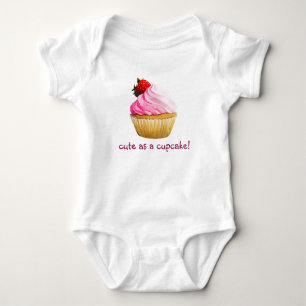 Body Para Bebê design de cupcake bonito