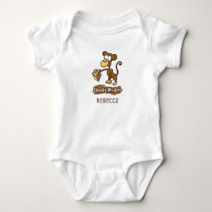 Body Para Bebê Design de desenho animado de macacos baratos