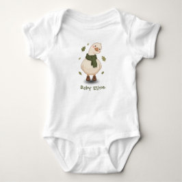 Body Para Bebê Design de desenho animado de outono personalizado 