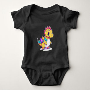 Body Para Bebê Design de Dinossauro Bonito