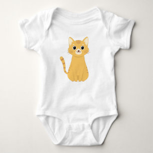 Body Para Bebê Design de Gato Gato Kawaii