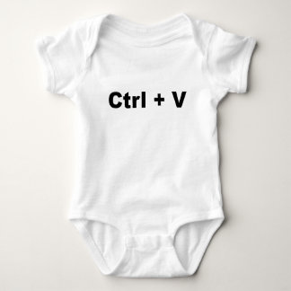 Body Para Bebê Design de gêmeos engraçados— Ctrl + V (Colar) (2 d