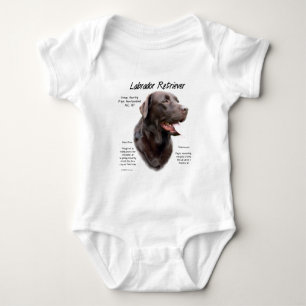 Body Para Bebê Design de História do Labrador Retriever (chocolat
