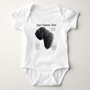 Body Para Bebê Design de História do Terrier Negro Russo