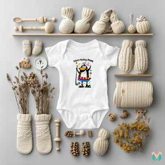 Body Para Bebê Design de Hóquei no Gelo para Crianças