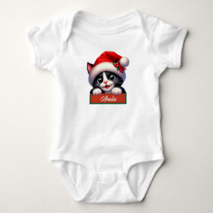 Body Para Bebê Design de Natal Adorável