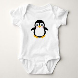 Body Para Bebê Design de Pinguim Pinguim