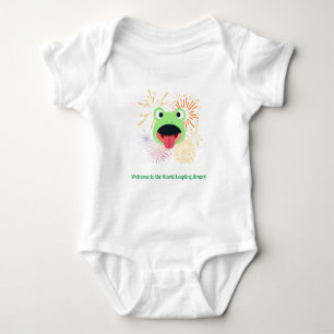 Body Para Bebê Design de sapo e Fireworks